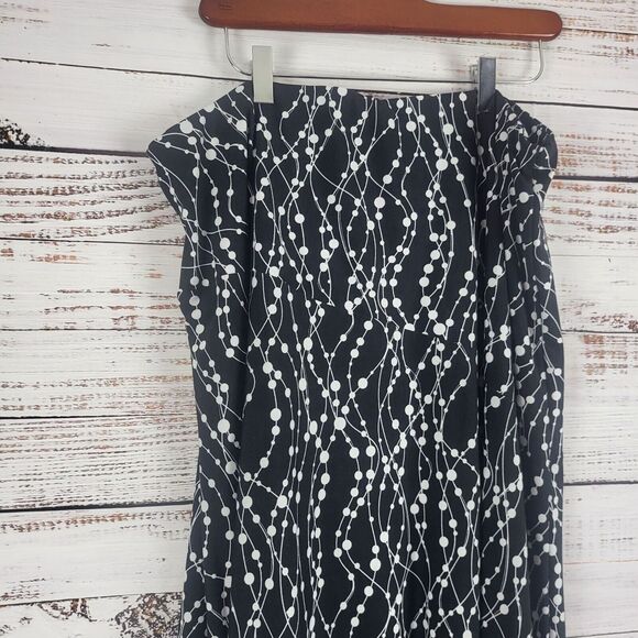 Robert Louis Maxi Skirt XL Womens Black White Pull On Stretch Modest - Picture 8 of 11